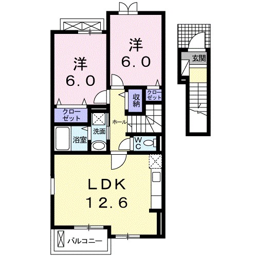 ｍｉｅｌｅ 間取り図