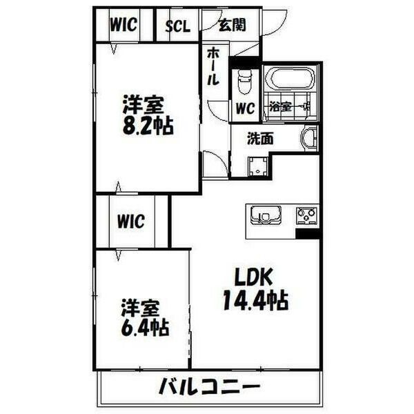 ロゼッタヒルズ 間取り図