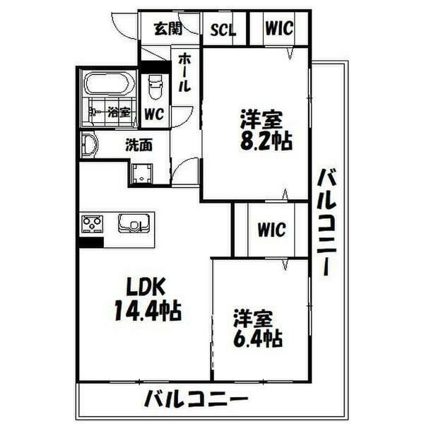 ロゼッタヒルズ 間取り図