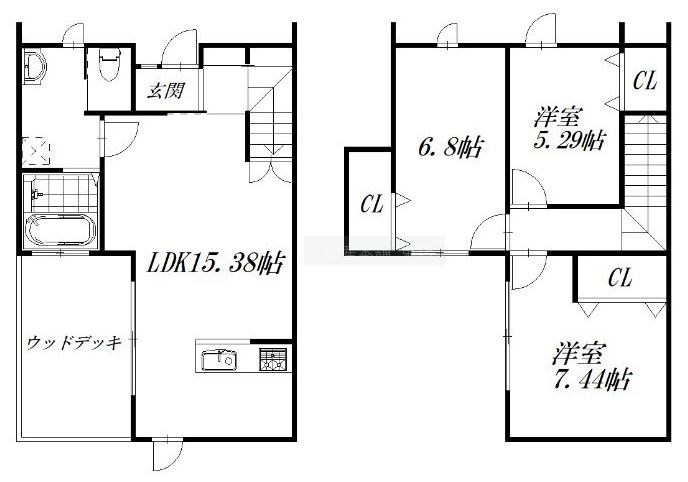 仮)中泉 新築キャレブラン　南棟 間取り図