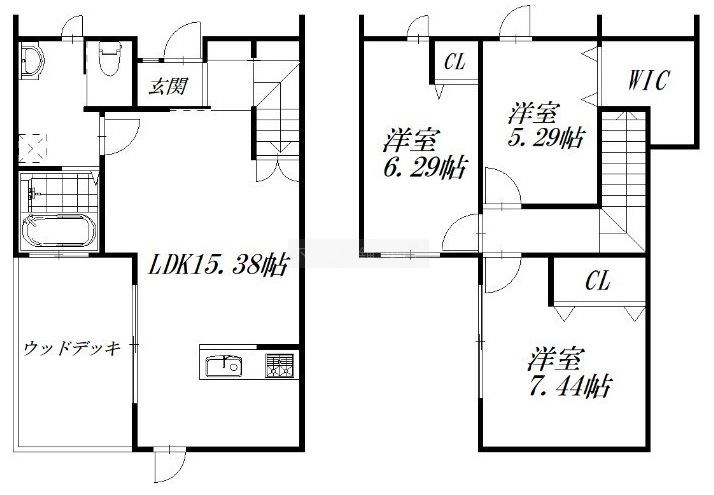 仮)中泉 新築キャレブラン　南棟 間取り図