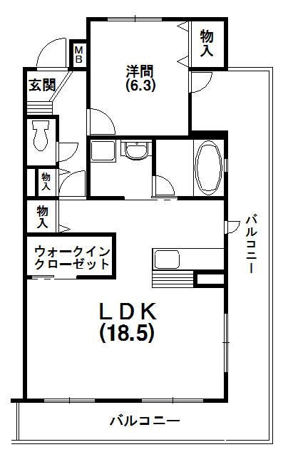 ゴールドスカイ 間取り図