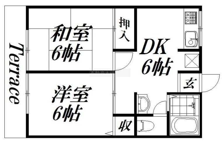 ハウスレーベンB 間取り図