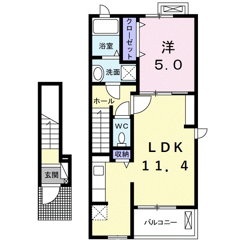 エルハイツロード 間取り図