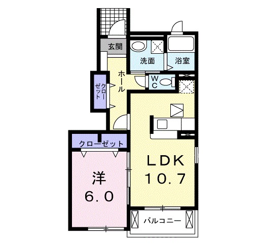 クロシェットⅡ 間取り図