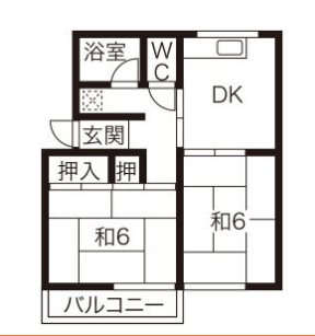 コーポ秋桜I 間取り図