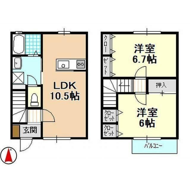 テラス・モデラートＡ 間取り図