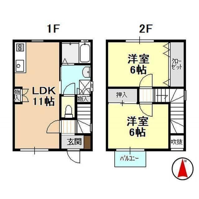 アゼリアテラスＡ・Ｂ 間取り図