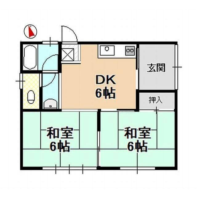 子安町320-15,16貸家 間取り図