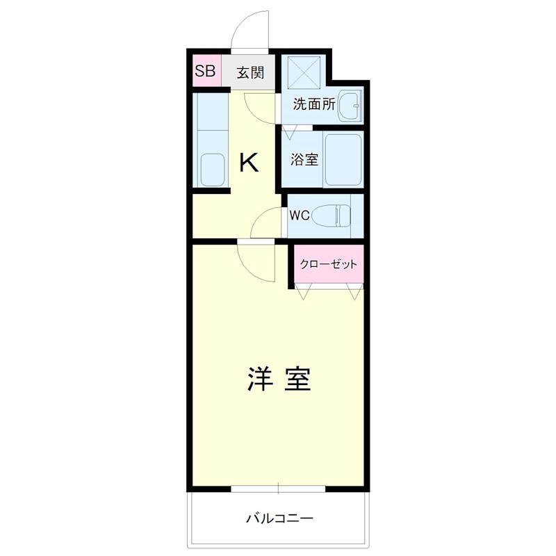 カウベルⅢ 間取り図