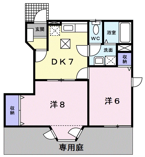 ウエストパレスＡ 間取り図