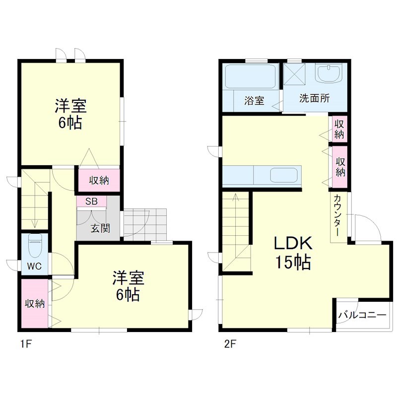 泉一丁目貸家 間取り図