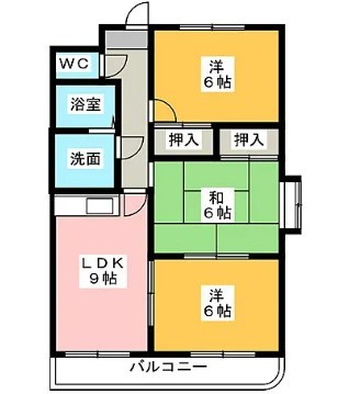 Villa Kooyama(ヴィラコーヤマ） 間取り図