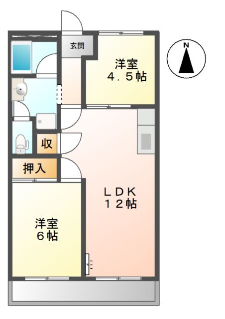 トヨタハイツⅠ 間取り図