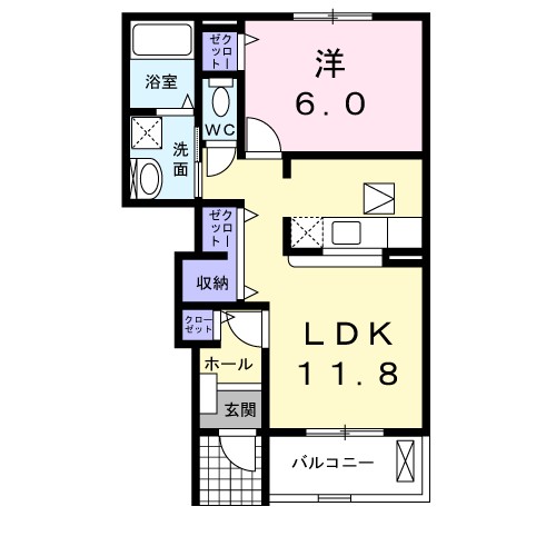 フェアリーヒルズ　ヴィオレ 間取り図