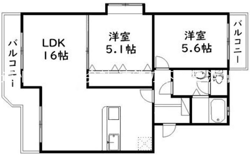 マンションアカンサスⅠ  間取り図