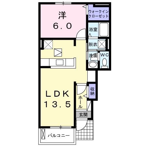 アルバ　プリート 間取り図