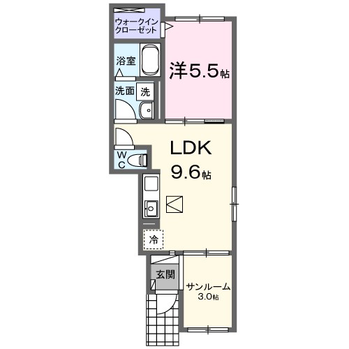 デメテルＢ 間取り図