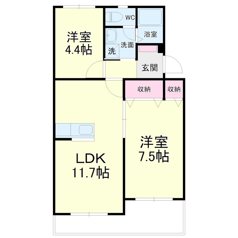 サンテラス大村Ⅰ 間取り図