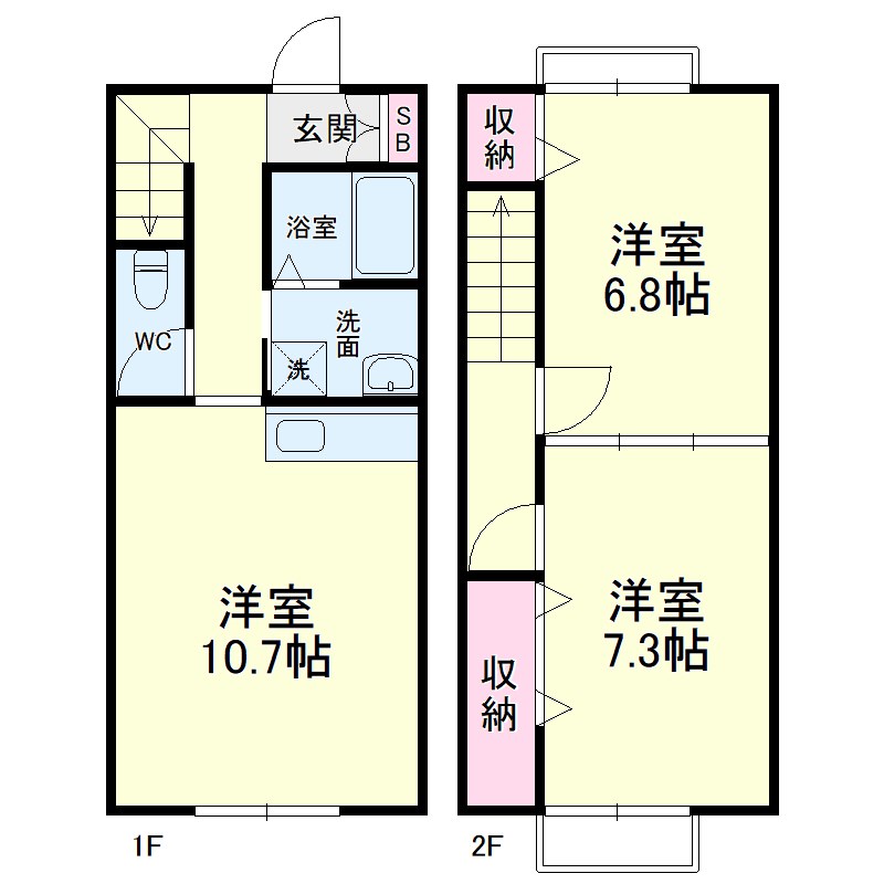 デュープルハウスさいわい 間取り図