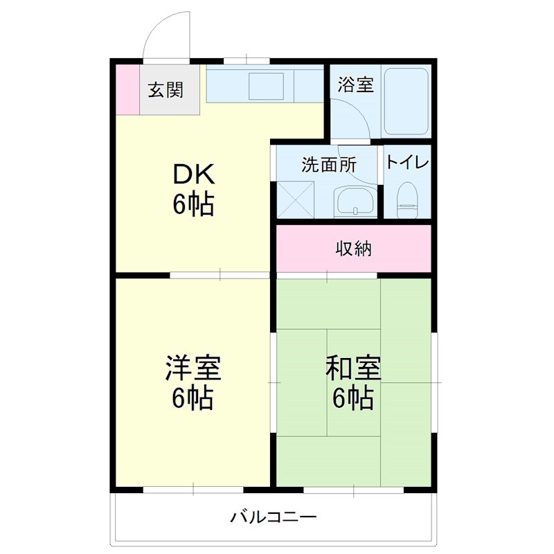 ウイング高丘Ⅰ 間取り図