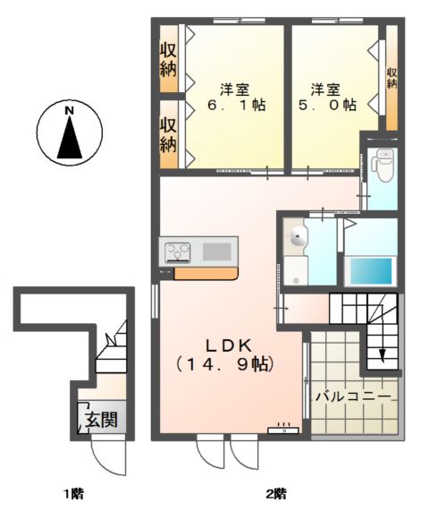 カーサマグノリア 間取り図