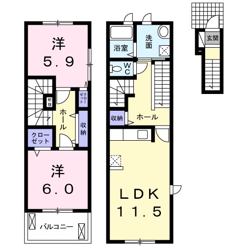 グラン　シャリル 間取り図