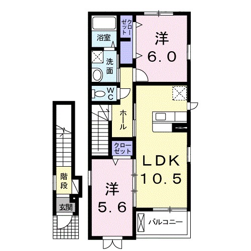 マナ　Ｗ 間取り図