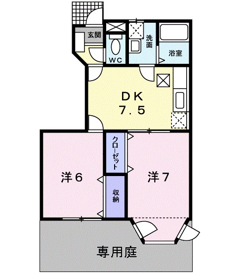 ソレアード　Ⅱ 間取り図