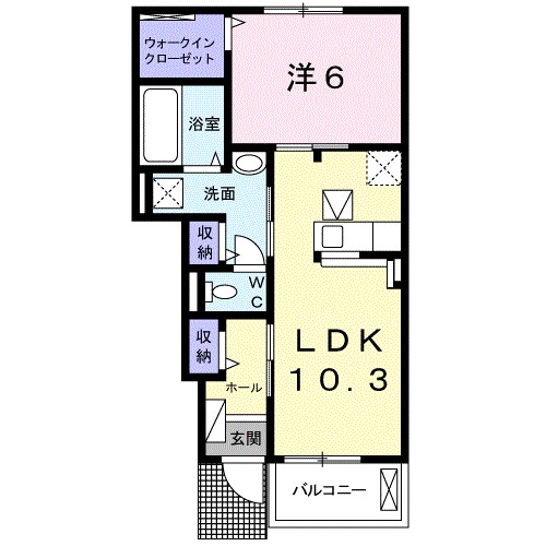 ニューリーフＣ 間取り図