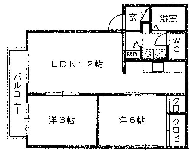 ディオン早出Ⅰ 間取り図