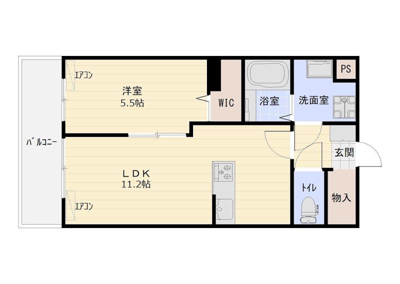 TENTO小池町 101号室 間取り