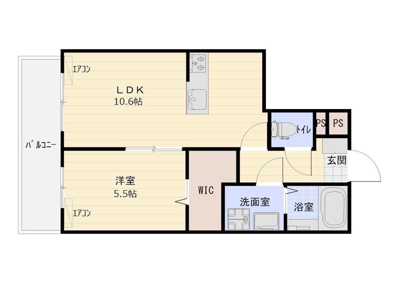 TENTO小池町 103号室 間取り