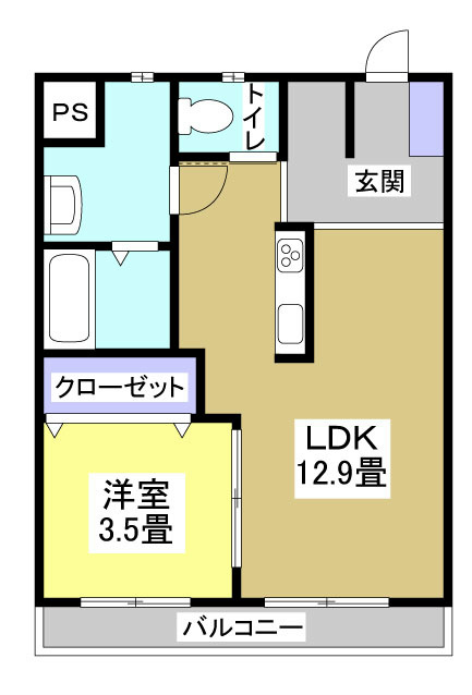 ＣＲＥＡ（クレア） 間取り図