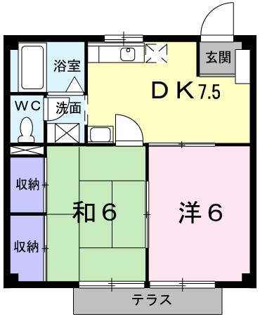 リヴェール豊岡 間取り図