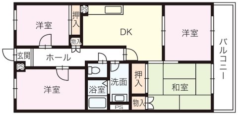 サンライズコーポ 間取り図