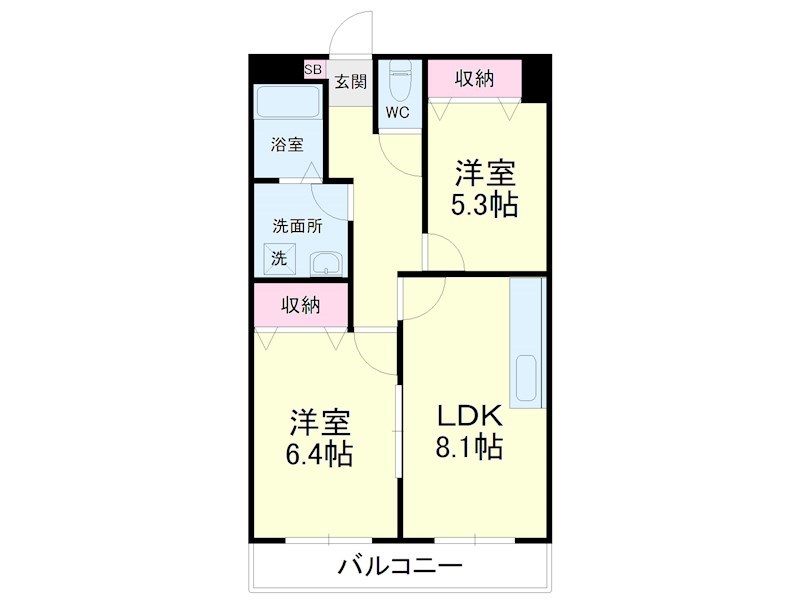 ティアラ西伊場 間取り図