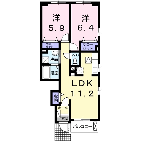 ドルチェ　ビータ 間取り図