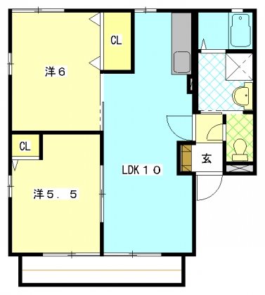 エスポワールA 間取り図