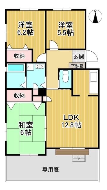 スカイラーク山手 間取り図