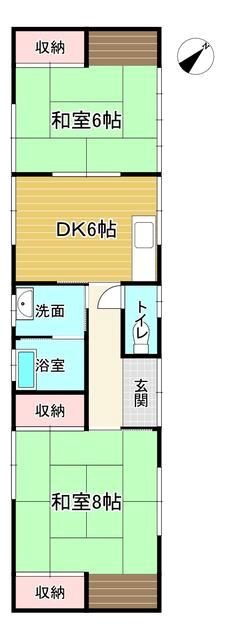 蜆塚3丁目借家 間取り図