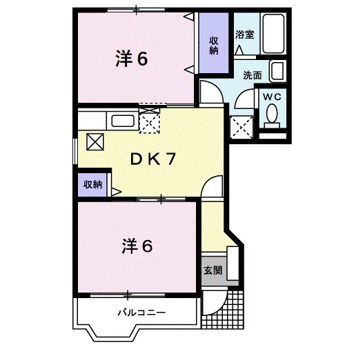 パンシオンＩＫ 間取り図