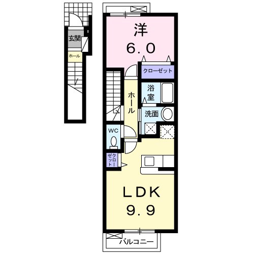 シャルマンＡ 間取り図