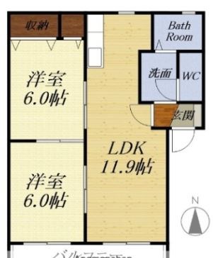 シャインヒル 間取り図