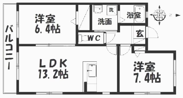 カーサセレナ 間取り図