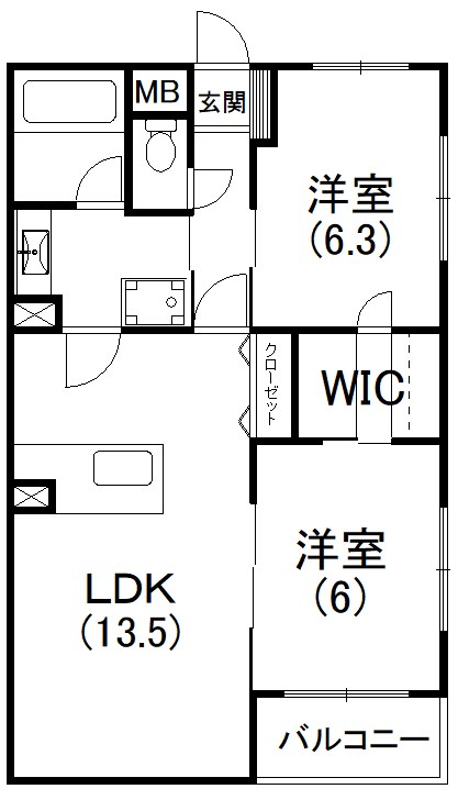 カーサブリランテ 間取り図