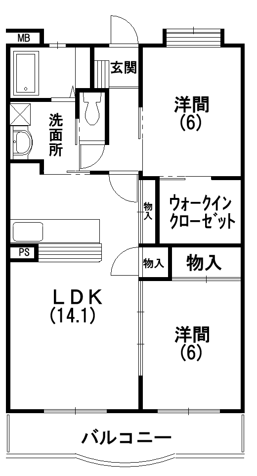 ベルデュール立野 間取り図