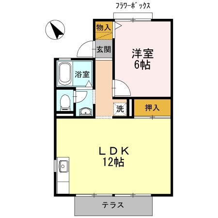 セジュール本田　A 間取り図