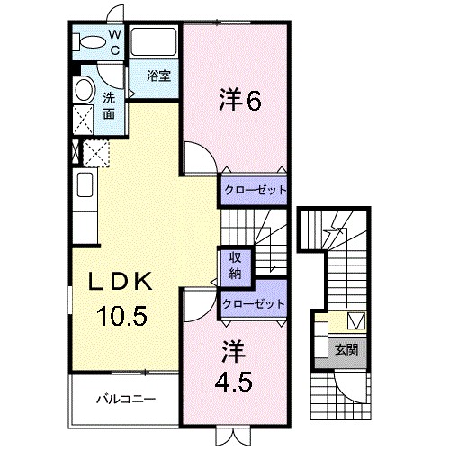 クラージュ 間取り図