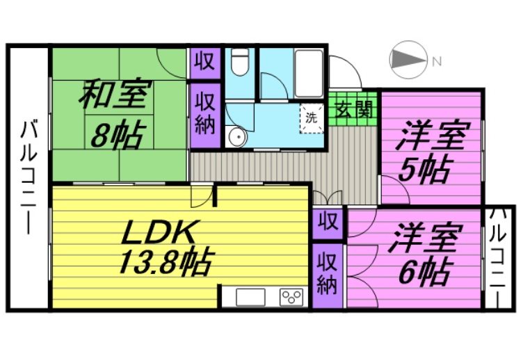 さくらハイツ 303号室 間取り